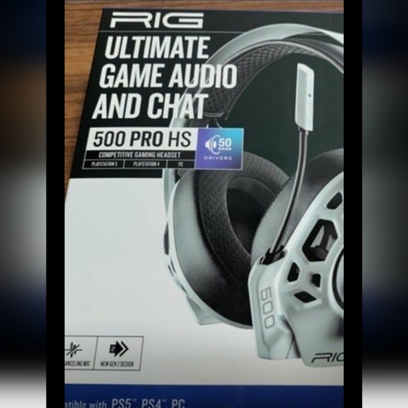🎧NEW RIG 500 PRO HS Special Edition White Gaming Headset for PS5, PS4, PC - Picture 2 of 11